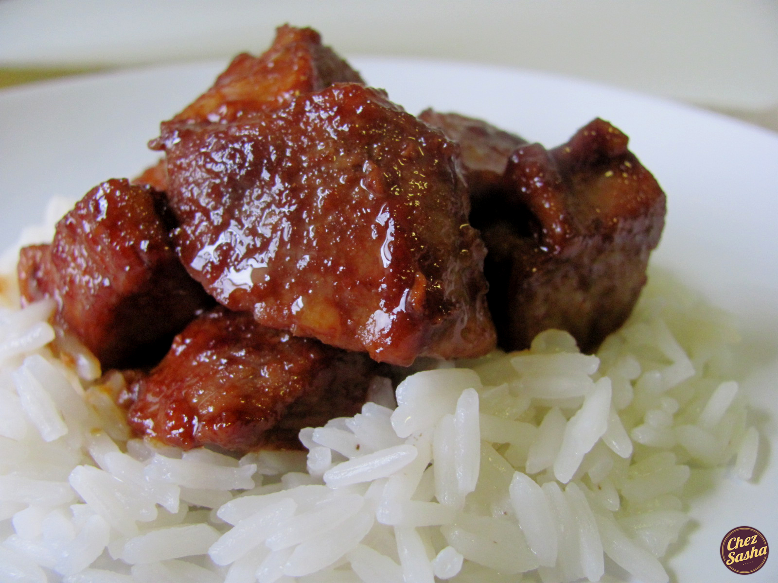hoisin pork cubes