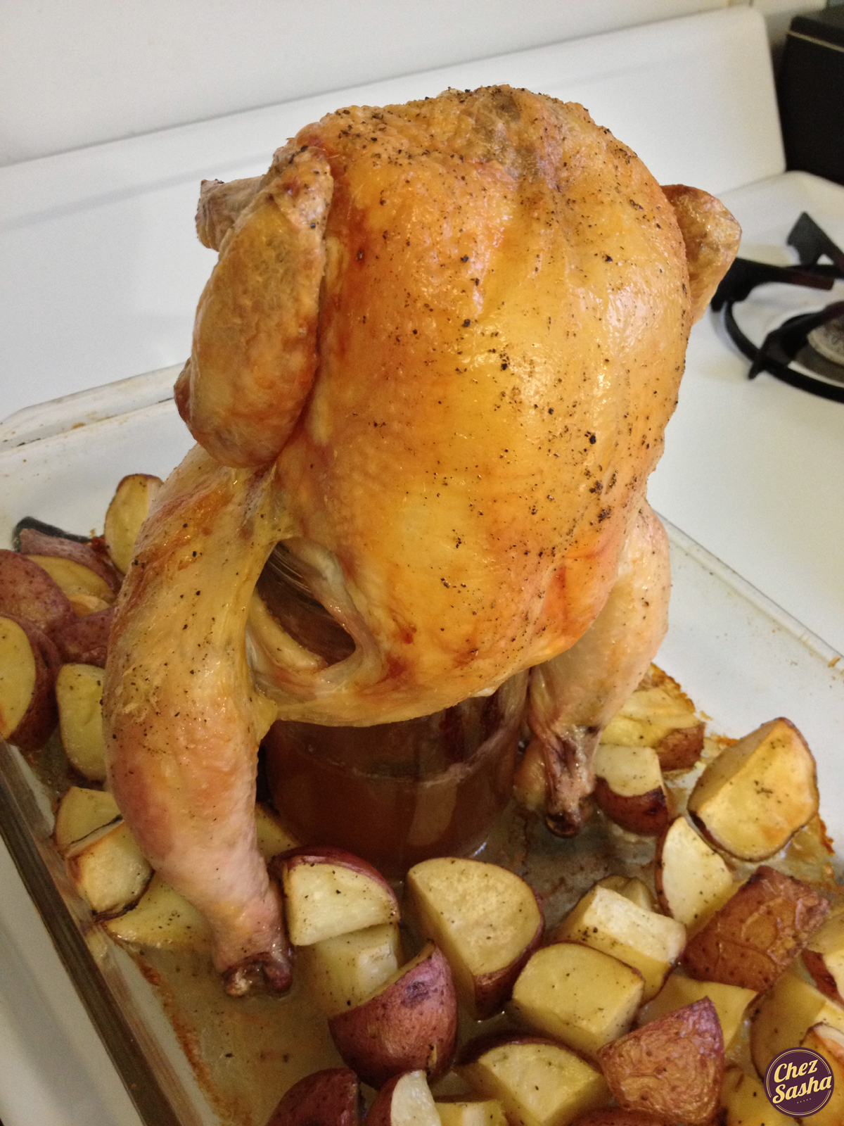 Beer roasted chicken