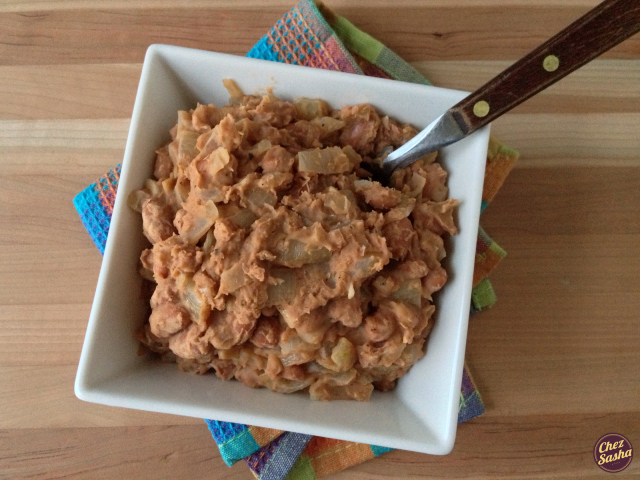 Spiced refried beans 