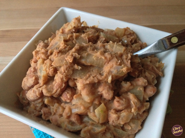 Spiced refried beans 