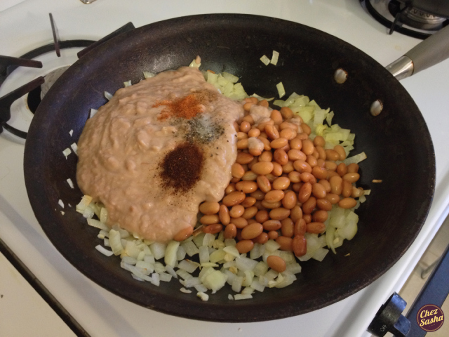 Spiced refried beans