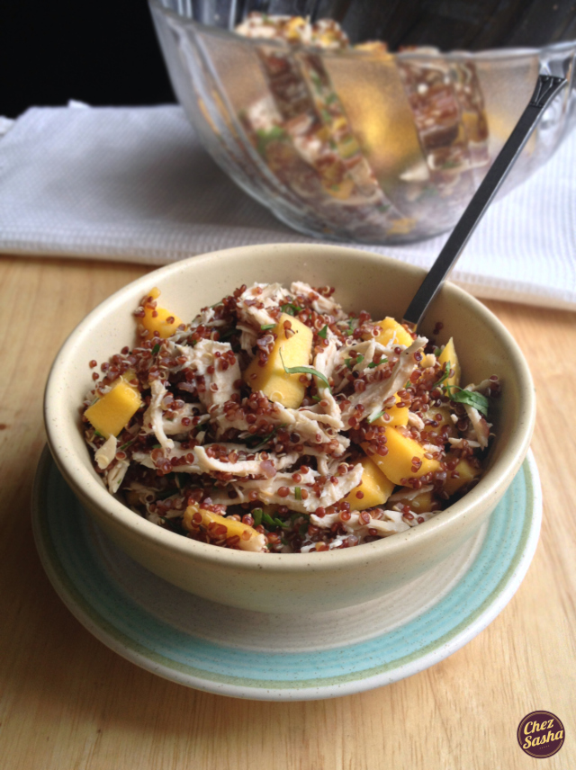 Chicken and mango quinoa salad