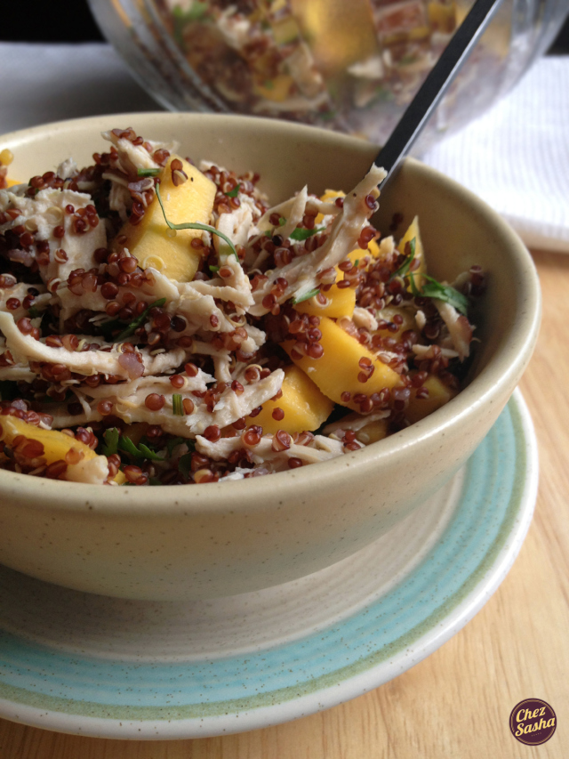 Chicken and mango quinoa salad