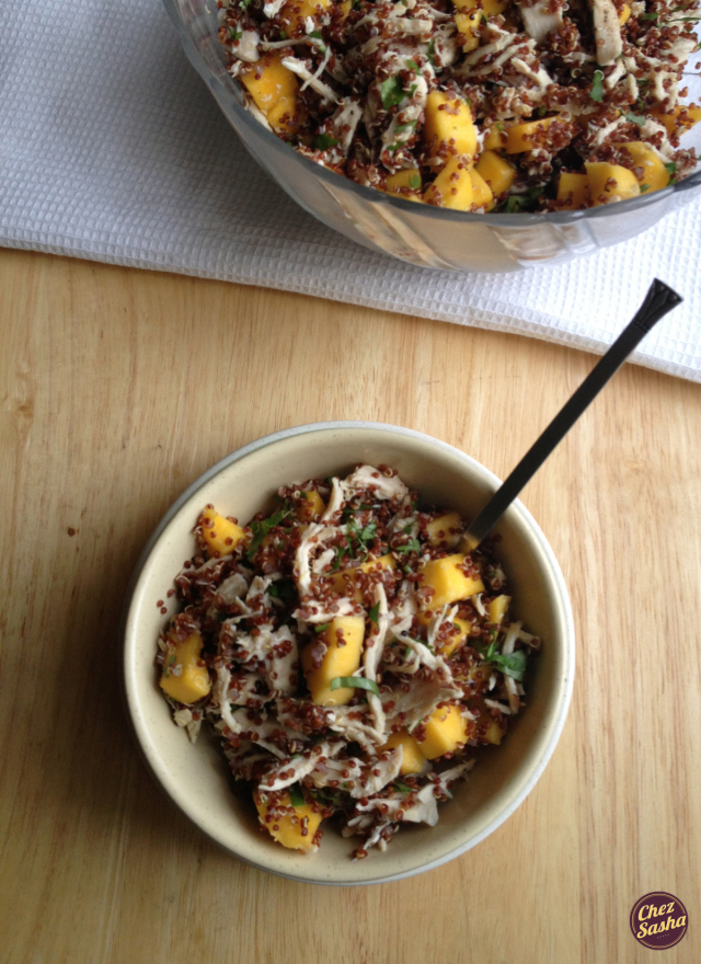 Chicken and mango quinoa salad