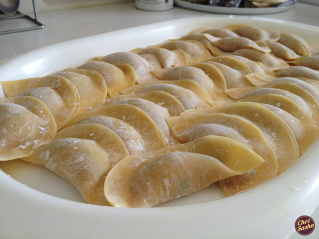 Pan- fried pork dumplings