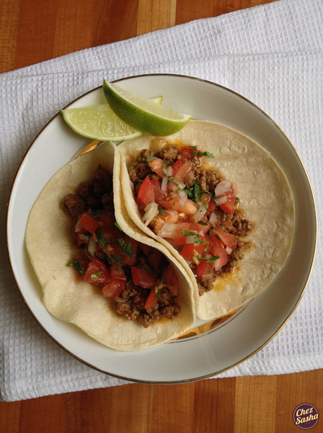 Curry beef tacos 