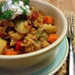 Ground turkey stew