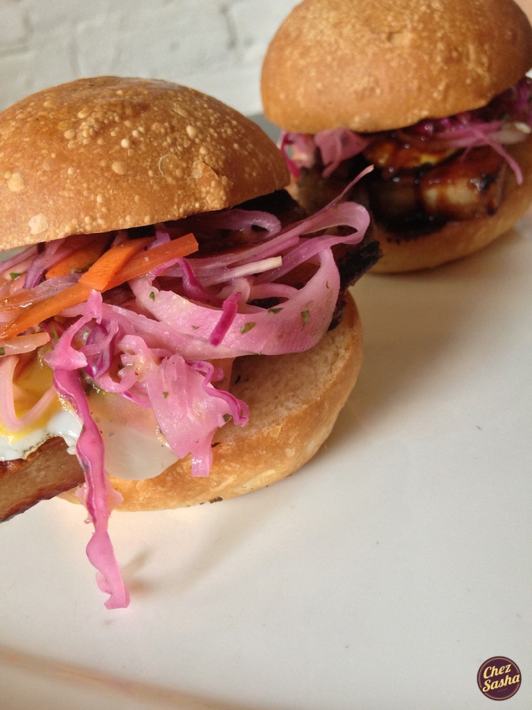 Pork belly sliders.