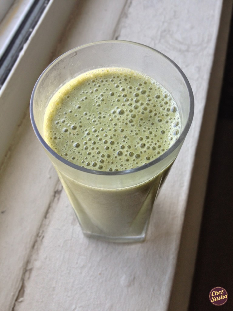 Green breakfast smoothie