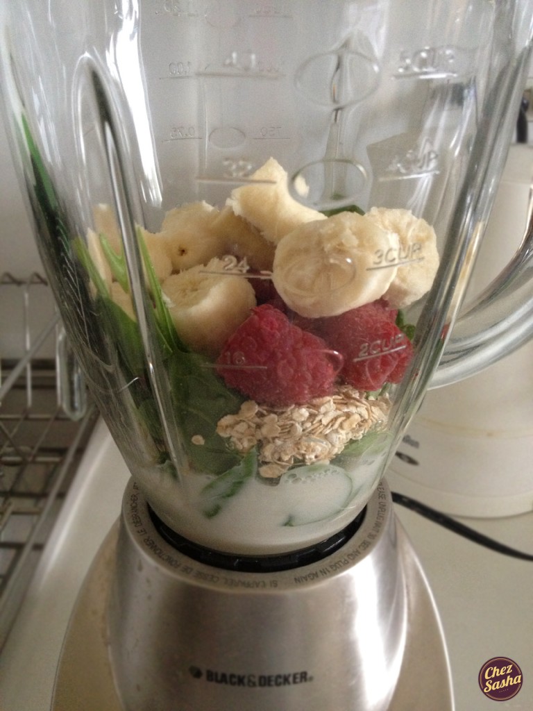 Green breakfast smoothie