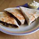 Spiced black bean quesadillas