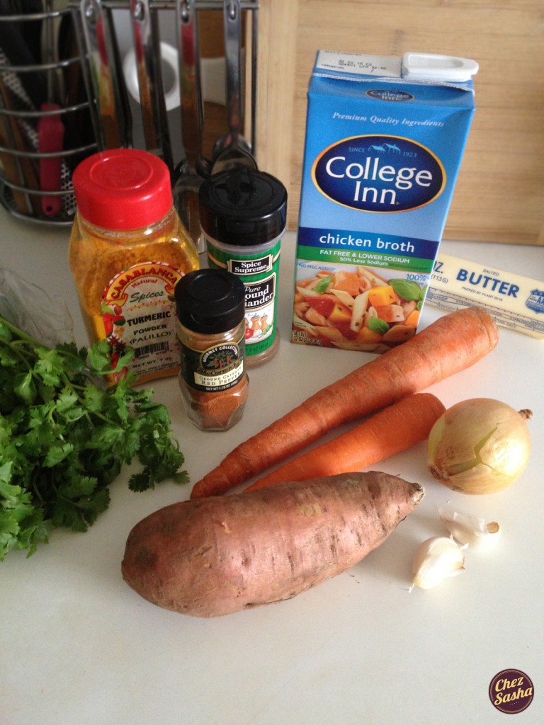 Sweet potato and carrot soup