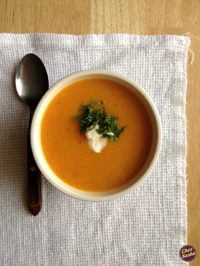 Sweet potato and carrot soup