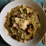Mushroom-pesto-pasta