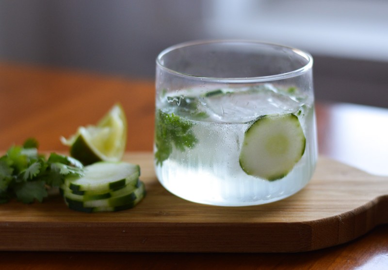 Cilantro-cucumber-gin-and-tonic-